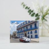 Cuba Klassieke Kar Colorful Architecture Briefkaart (Staand voorkant)
