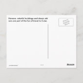 Cuba Klassieke Kar Colorful Architecture Briefkaart (Achterkant)