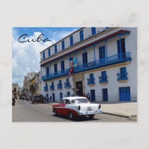 Cuba Klassieke Kar Colorful Architecture Briefkaart