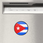 Cuba kwaliteit Vlag Cirkel Magneet (Insitu (Vaatwasser))