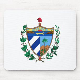 Cuba land wapen symbolen embleem vlag muismat
