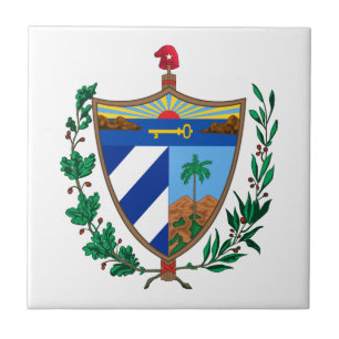 Cuba land wapen wapenschild symbool embleem vlag tegeltje