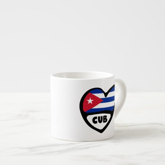 Cuba-landcode Vlaggenkop, CUB Espresso Kop (Voorkant rechts)