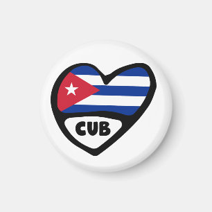 Cuba-landcode Vlaggenkop, CUB Magneet