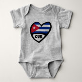 Cuba-landcode Vlaggenkop, CUB Romper (Voorkant)