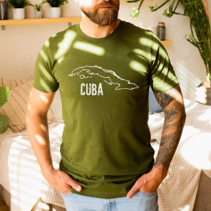 Cuba Landkaart Cubaanse nationale grens T-shirt
