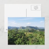 Cuba-landschap Briefkaart (Voorkant / Achterkant)