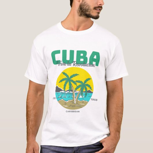 Cuba: Leve de revolutie T-shirt (Voorkant)