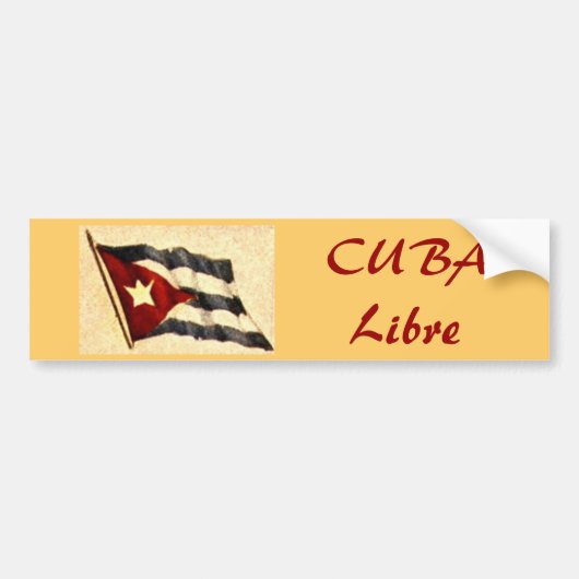 CUBA Libre Bumpersticker (Voorkant)