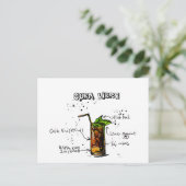 Cuba Libre Cocktail Briefkaart (Staand voorkant)