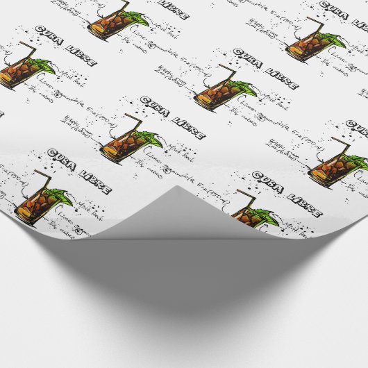 Cuba Libre Cocktail Cadeaupapier (Hoek)