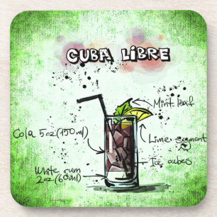 Cuba Libre Drink Recipe Bier Onderzetter