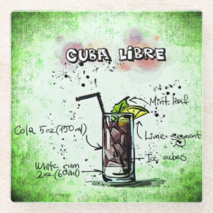 Cuba Libre Drink Recipe Glazen Onderzetter