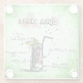 Cuba Libre Drink Recipe Glazen Onderzetter (Achterkant)