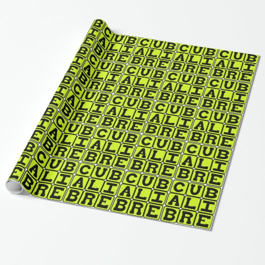 Cuba Libre, Highball Cocktail Cadeaupapier (Uitgerold)