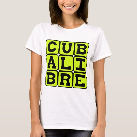Cuba Libre, Highball Cocktail T-shirt (Voorkant)