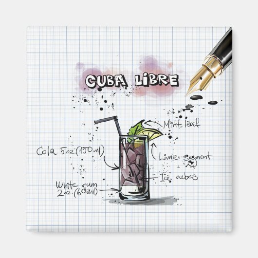 Cuba Libre Magneet (Voorkant)