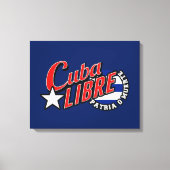 Cuba Libre Motto Canvas Afdruk (Voorkant)