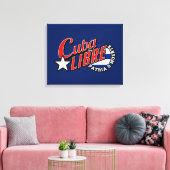 Cuba Libre Motto Canvas Afdruk (Insitu (Woonkamer))