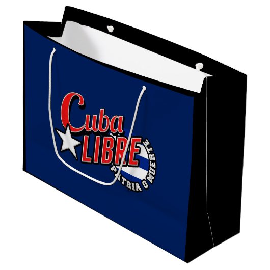 Cuba Libre Motto Groot Cadeauzakje (Voorkant Gekanteld)