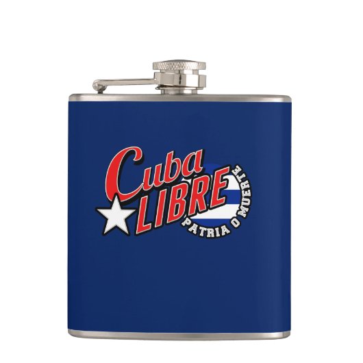 Cuba Libre Motto Heupfles (Voorkant)