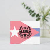 Cuba Libre Motto Laurels Briefkaart (Staand voorkant)