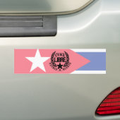 Cuba Libre Motto Laurels Bumpersticker (Op auto)