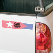 Cuba Libre Motto Laurels Bumpersticker (Op Truck)
