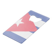 Cuba Libre Motto Laurels Creditkaart Flessenopener (Achterkant Gekanteld)