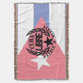 Cuba Libre Motto Laurels Deken (Voorkant Verticaal)