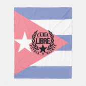 Cuba Libre Motto Laurels Fleece Deken (Voorkant)