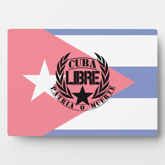 Cuba Libre Motto Laurels Fotoplaat (voorkant)
