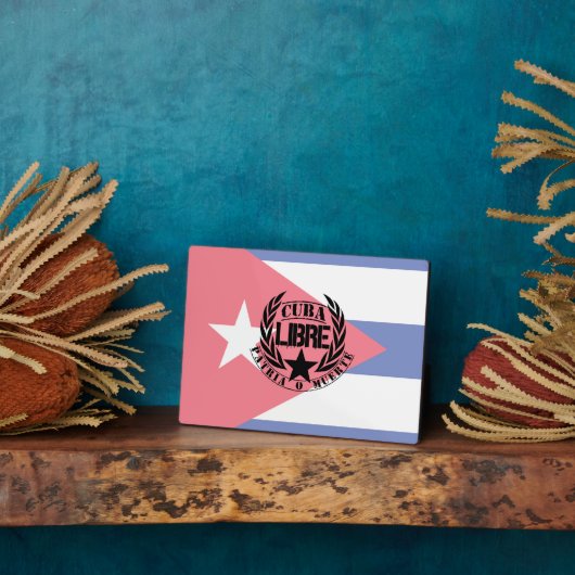 Cuba Libre Motto Laurels Fotoplaat (Zijkant)