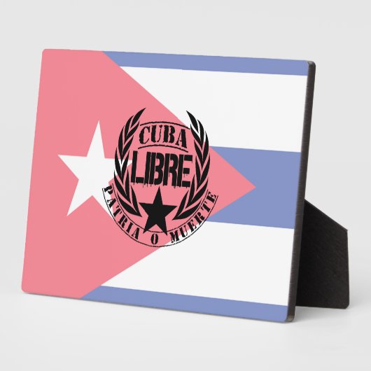 Cuba Libre Motto Laurels Fotoplaat (Zijkant)