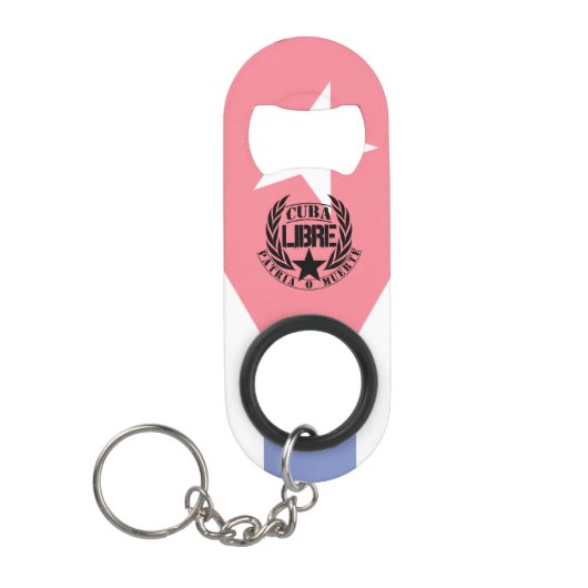 Cuba Libre Motto Laurels Mini Flessenopener (Voorkant)