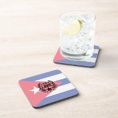 Cuba Libre Motto Laurels Onderzetter (Rechterzijde)