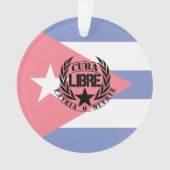 Cuba Libre Motto Laurels Ornament (voorkant)