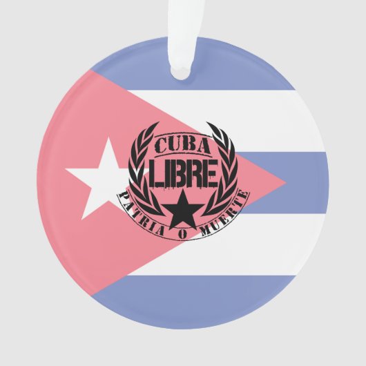 Cuba Libre Motto Laurels Ornament (voorkant)