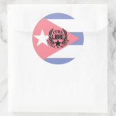 Cuba Libre Motto Laurels Ronde Sticker (Tas)