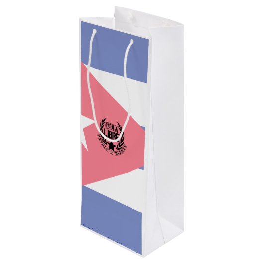 Cuba Libre Motto Laurels Wijn Cadeautas (Achterkant Gekanteld)