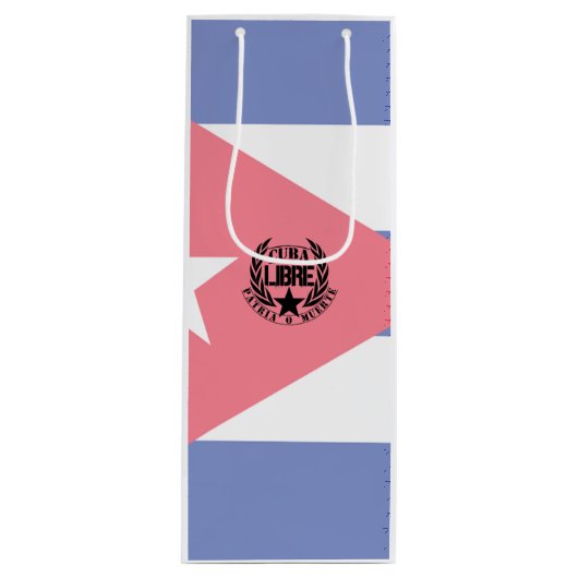 Cuba Libre Motto Laurels Wijn Cadeautas (Voorkant)