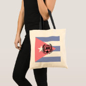 Cuba Libre Motto Lauwerieren Tote Bag (Voorkant (product))