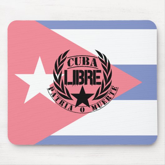 Cuba Libre Motto Lauwerkrans Muismat (Voorkant)