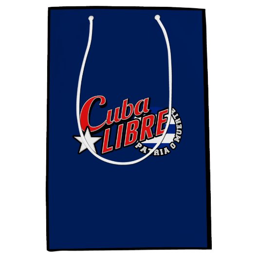 Cuba Libre Motto Medium Cadeauzakje (Voorkant)