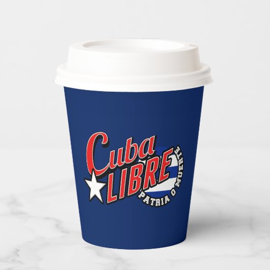 Cuba Libre Motto Papieren Bekers (Voorkant)