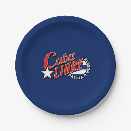 Cuba Libre Motto Papieren Bordje (Voorkant)