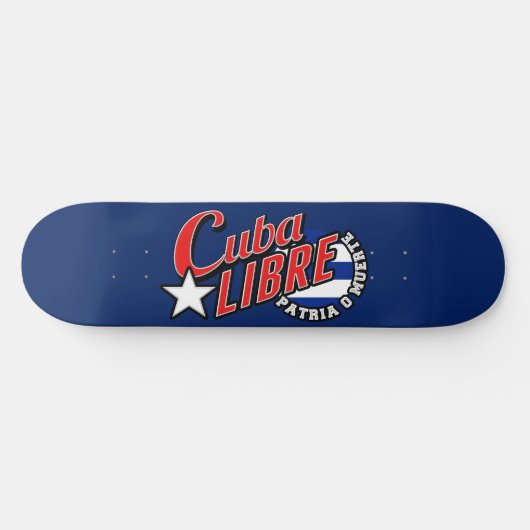 Cuba Libre Motto Persoonlijk Skateboard (Horizontaal)