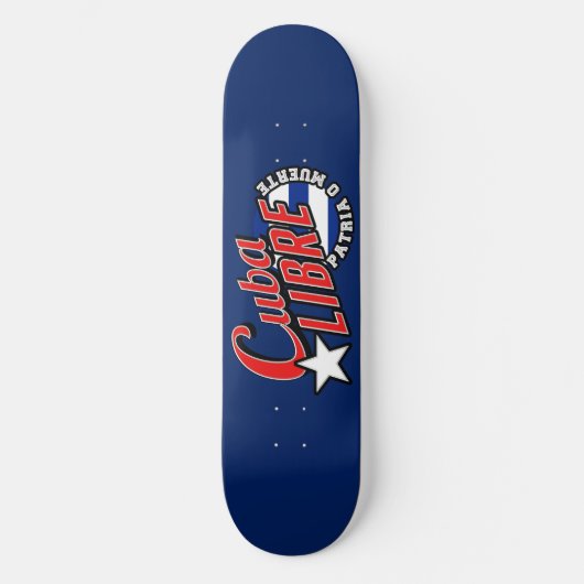 Cuba Libre Motto Persoonlijk Skateboard (Voorkant)