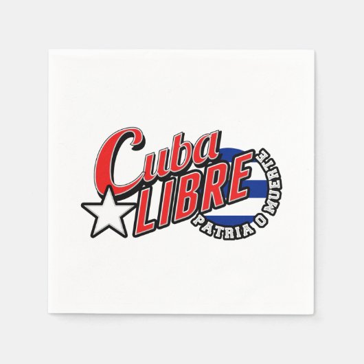 Cuba Libre Motto Servetten (Voorkant)