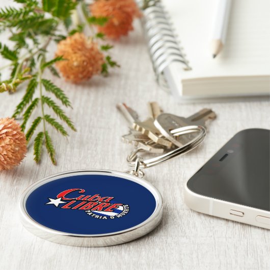 Cuba Libre Motto Sleutelhanger (Zijkant)